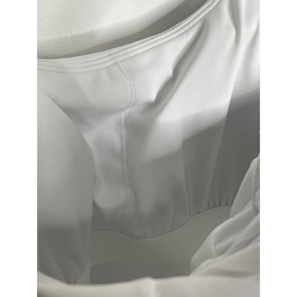 Halara Dress Fit and Flare Mini Short Large Women White Sleeveless Casual Stretc - Picture 13 of 13